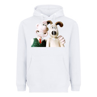 White the man with his dog taking selfie w.a.l.l.a.c.e Heavyweight Hoodie - lanVoArt