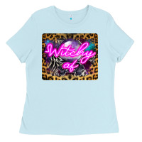 Baby Blue Witchy Af Crystal Ball Ladies Tee - LillyAllenDesigns