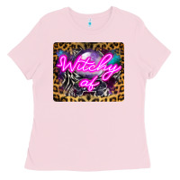 Bubblegum Pink Witchy Af Crystal Ball Ladies Tee - LillyAllenDesigns