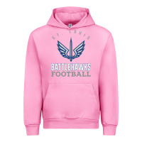Fuchsia Pink stl battlehawks football! xfl Urban Hoodie - lanVoArt