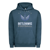 Pigment Midnight Navy stl battlehawks football! xfl Urban Hoodie - lanVoArt