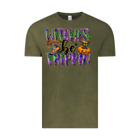 Vintage Olive Witches be trippin Vintage Tee - NancyCooperArtShop
