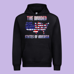 The Divided States Of America Political Humor Usa Map T Shirt Urban Hoodie Designed By Lanvoart