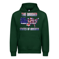 Forest Green the divided states of america political humor usa map t shirt Urban Hoodie - lanVoArt