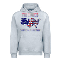 Heather Grey the divided states of america political humor usa map t shirt Urban Hoodie - lanVoArt