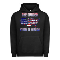 Pigment Black the divided states of america political humor usa map t shirt Urban Hoodie - lanVoArt