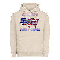 Pigment French Oak the divided states of america political humor usa map t shirt Urban Hoodie - lanVoArt