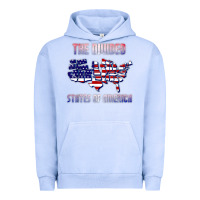 Pigment Grape Ice the divided states of america political humor usa map t shirt Urban Hoodie - lanVoArt