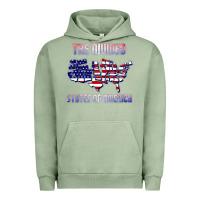 Pigment Oil Green the divided states of america political humor usa map t shirt Urban Hoodie - lanVoArt