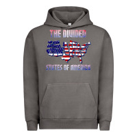 Pigment Tornado the divided states of america political humor usa map t shirt Urban Hoodie - lanVoArt