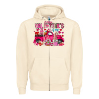 Sandshell Happy Valentines Day Zipper Hoodie - CowhideDigitalArt