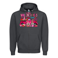 Smoke Happy Valentines Day Zipper Hoodie - CowhideDigitalArt