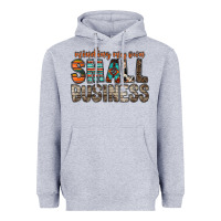 Heather Grey minding my own small business Heavyweight Hoodie - RacoonDesign