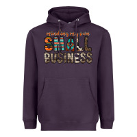 Plum minding my own small business Heavyweight Hoodie - RacoonDesign