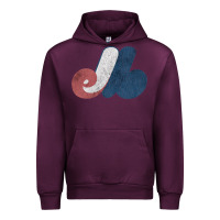 Mauve Wine montreal expos Urban Hoodie - lanVoArt