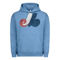 Pigment Pebble Blue montreal expos Urban Hoodie - lanVoArt