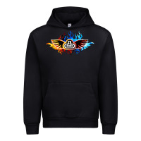 Se Bikes Bmx Bicycle On Fire Sport Blue Red Urban Hoodie | Teevron