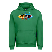 Emerald se bikes bmx bicycle on fire sport blue red Urban Hoodie - lanVoArt