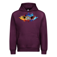 Mauve Wine se bikes bmx bicycle on fire sport blue red Urban Hoodie - lanVoArt