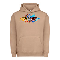 Pigment Burro se bikes bmx bicycle on fire sport blue red Urban Hoodie - lanVoArt