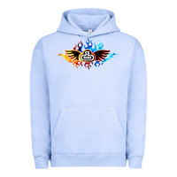 Pigment Grape Ice se bikes bmx bicycle on fire sport blue red Urban Hoodie - lanVoArt