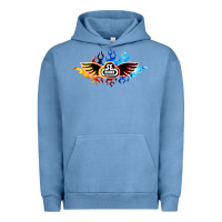 Pigment Pebble Blue se bikes bmx bicycle on fire sport blue red Urban Hoodie - lanVoArt