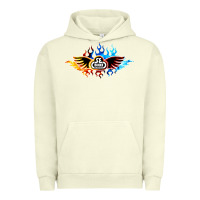Pigment Pistachio se bikes bmx bicycle on fire sport blue red Urban Hoodie - lanVoArt