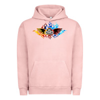 Pigment Salmon se bikes bmx bicycle on fire sport blue red Urban Hoodie - lanVoArt