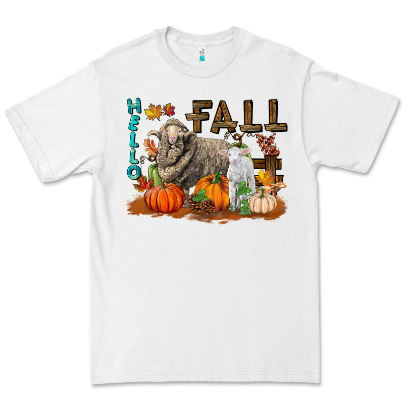 Hello Fall Merino Wool Sheep Premium Tee by LillyAllenDesigns | Teevron