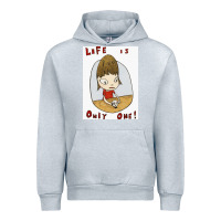 Heather Grey life is only one Urban Hoodie - lanVoArt