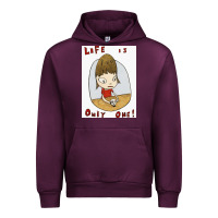 Mauve Wine life is only one Urban Hoodie - lanVoArt