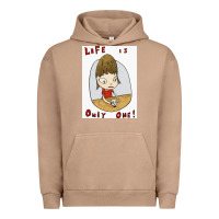 Pigment Burro life is only one Urban Hoodie - lanVoArt