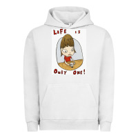 Pigment Lunar Rock life is only one Urban Hoodie - lanVoArt
