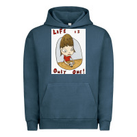 Pigment Midnight Navy life is only one Urban Hoodie - lanVoArt