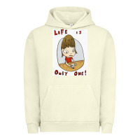 Pigment Pistachio life is only one Urban Hoodie - lanVoArt