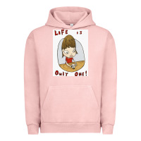 Pigment Salmon life is only one Urban Hoodie - lanVoArt