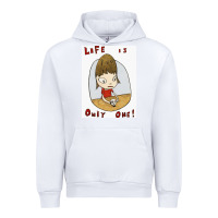 White life is only one Urban Hoodie - lanVoArt