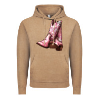 Vintage Coffee Cowgirl boots Vintage Hoodie - HowdyJamesFarm