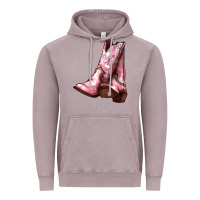 Vintage Zinc Cowgirl boots Vintage Hoodie - HowdyJamesFarm