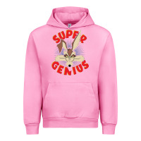 Fuchsia Pink coyote super genius  1 Urban Hoodie - lanVoArt