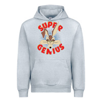 Heather Grey coyote super genius  1 Urban Hoodie - lanVoArt