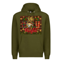 Army Green oh holy night Premium Hoodie - BundleAndBundleShop