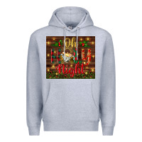 Heather Grey oh holy night Premium Hoodie - BundleAndBundleShop