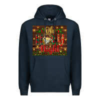 Navy oh holy night Premium Hoodie - BundleAndBundleShop