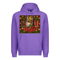 Purple oh holy night Premium Hoodie - BundleAndBundleShop