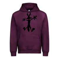 Mauve Wine coyote's hole 2 Urban Hoodie - lanVoArt