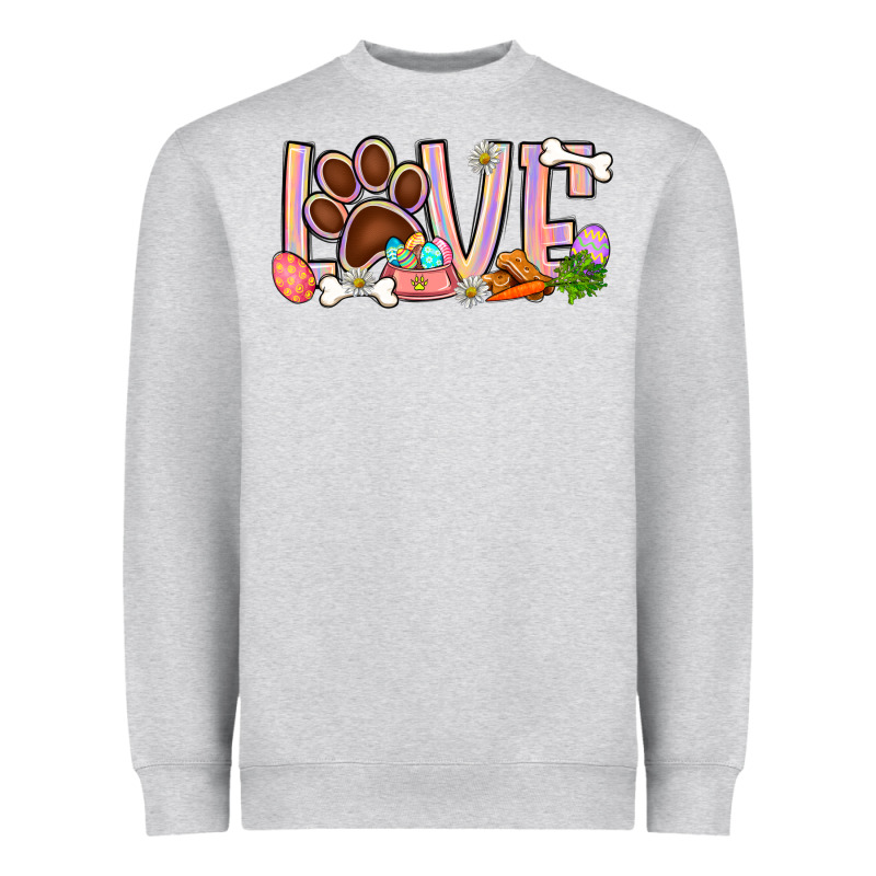 Easter Love Dog Paw Heavyweight Sweatshirt by BundleAndBundleShop | Teevron