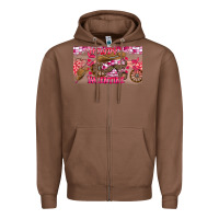 Chestnut Howdy Valentine Zipper Hoodie - CowhideDigitalArt