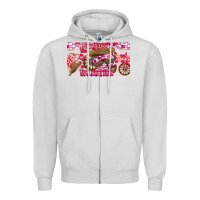 Dove Grey Howdy Valentine Zipper Hoodie - CowhideDigitalArt