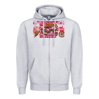 Heather Grey Howdy Valentine Zipper Hoodie - CowhideDigitalArt